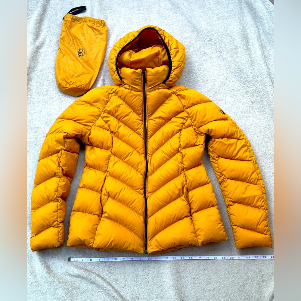 Orange Michael Kors Puff jacket for women size S, used